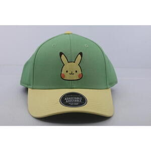 Pokémon Pikachu Electric Type Green Adjustable Hat BioWorld